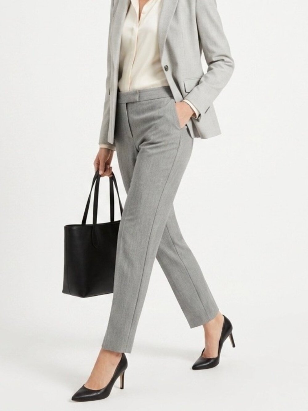 NEW Anne Taylor Gray Pants Size 14 Career Professional Office Wear